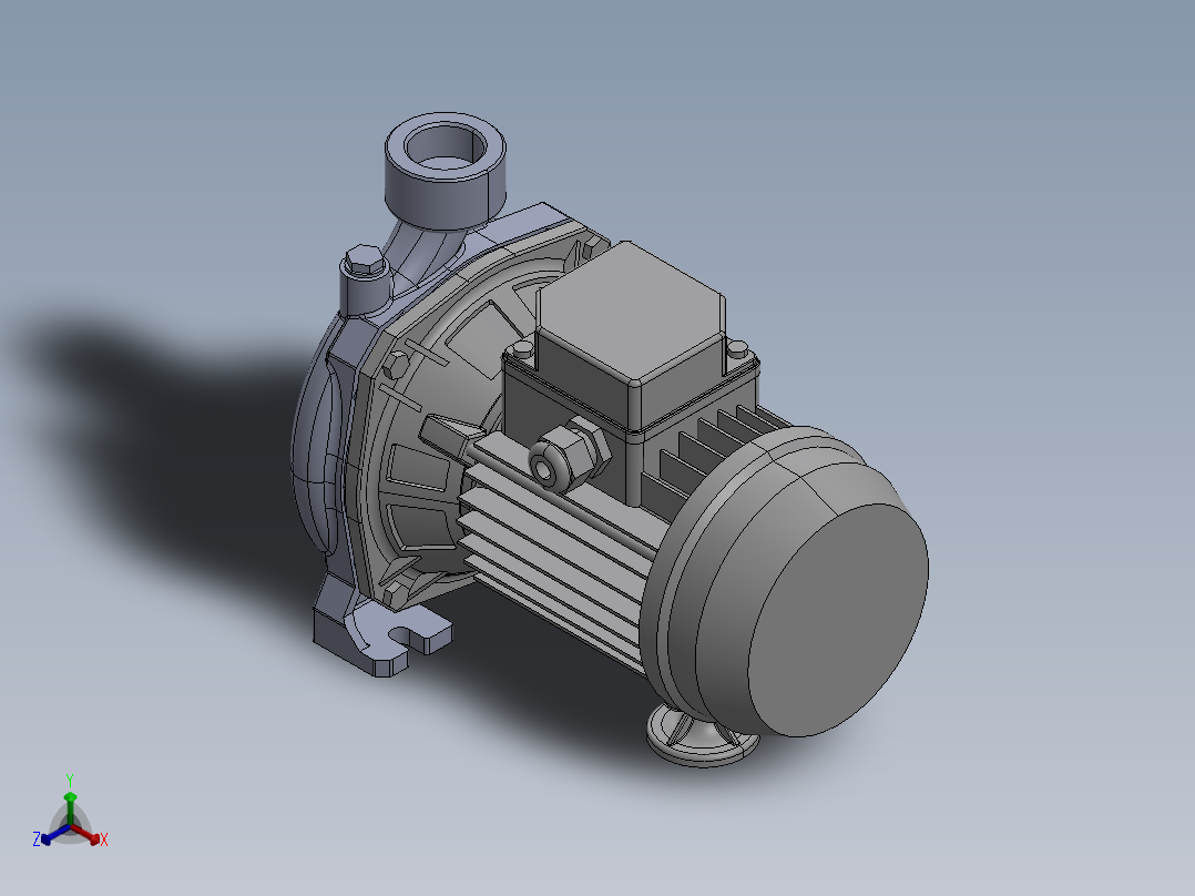 离心泵050T正等轴测图