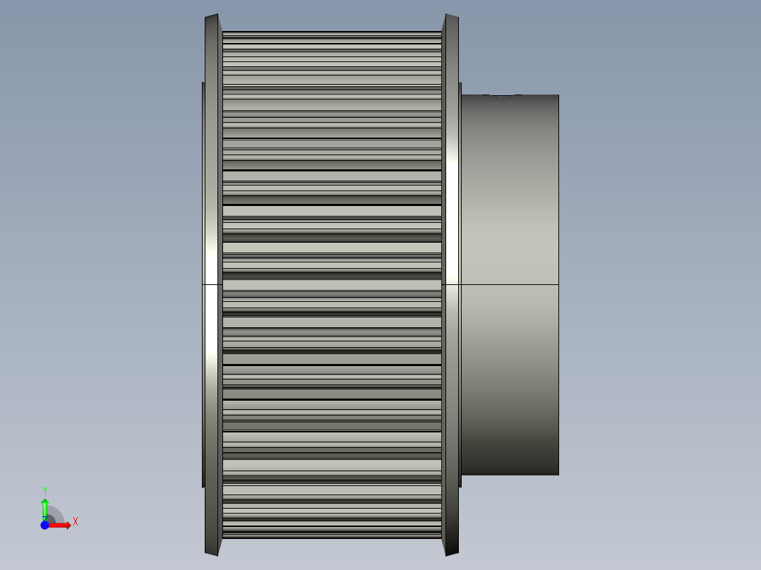 同步轮MISUMI HTPP40S5M250-B-N20-KC90前视图