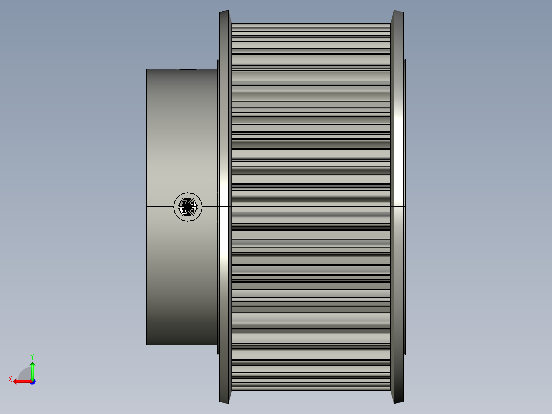 同步轮MISUMI HTPP40S5M250-B-N20-KC90后视图