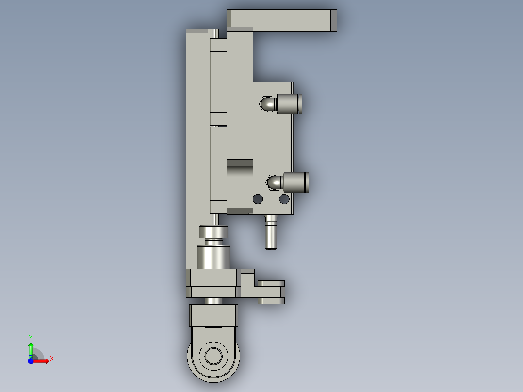 02-00-01滚轮机构前视图