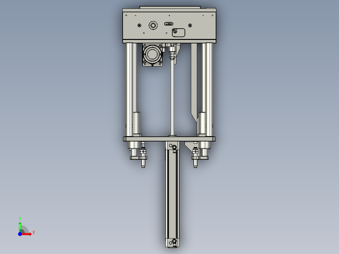 线体升降模组前视图