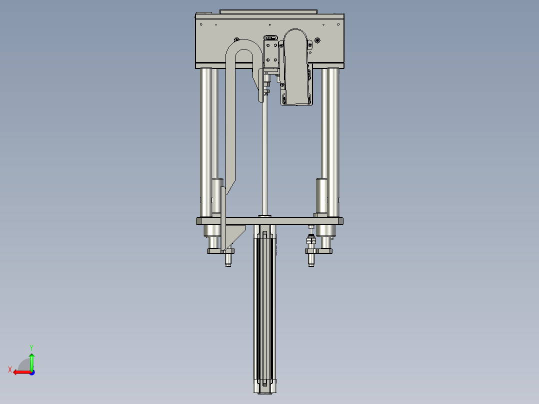 线体升降模组后视图