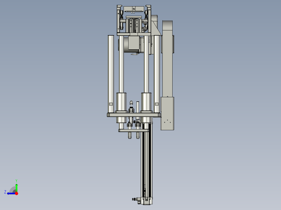 线体升降模组右视图