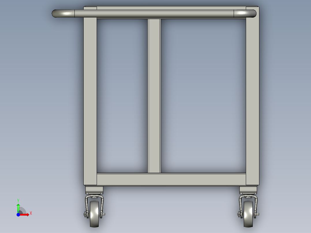 HWV2支架物料车前视图