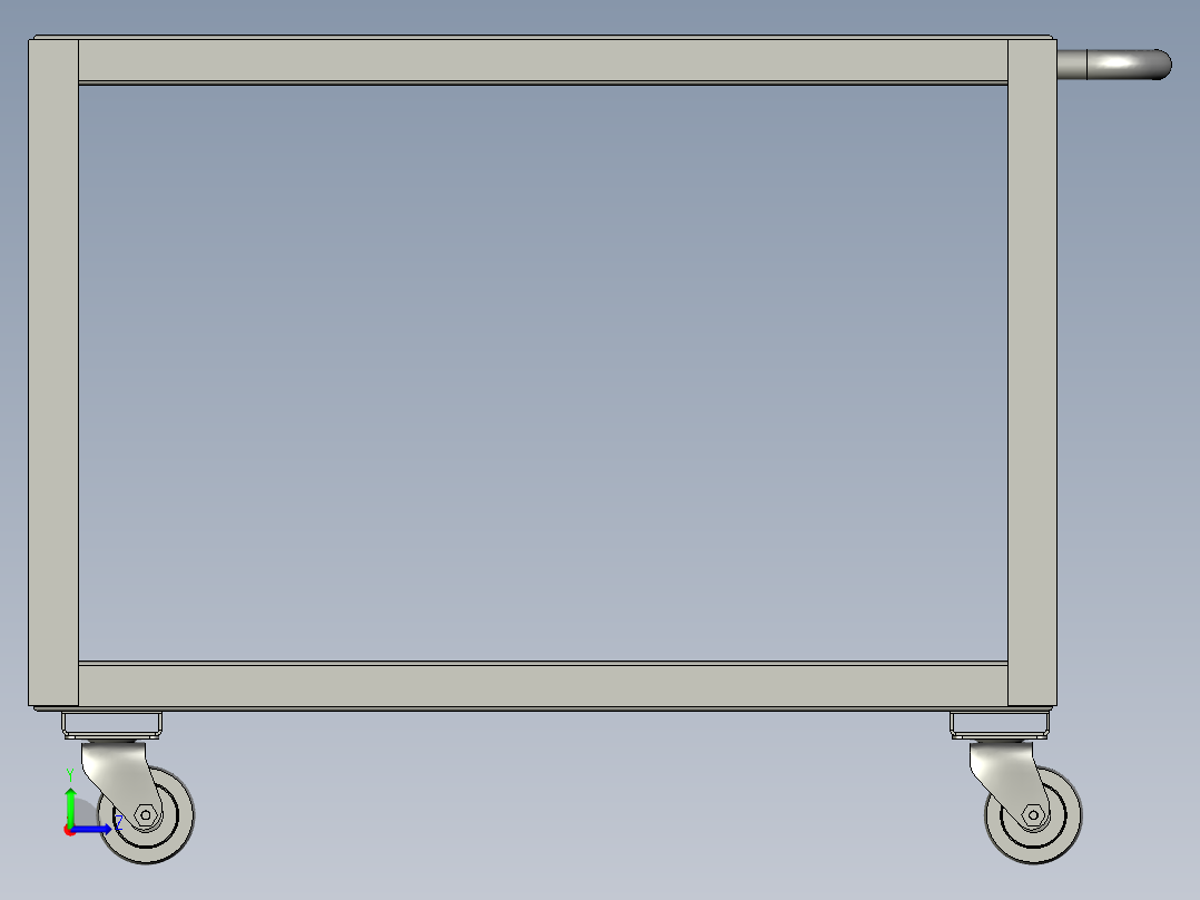 HWV2支架物料车左视图