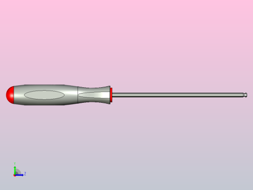 2mm球头六角螺丝刀左视缩略图