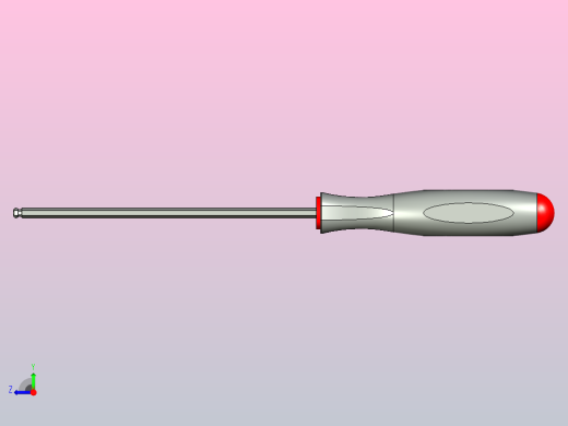 2mm球头六角螺丝刀右视缩略图