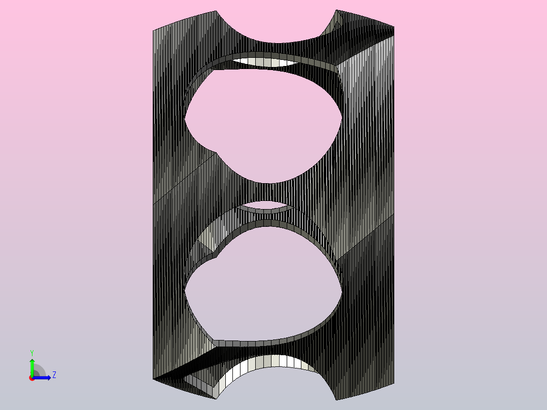 彩虹六角扭曲盒左视图