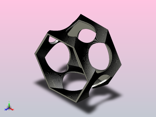 彩虹六角扭曲盒正等轴测缩略图