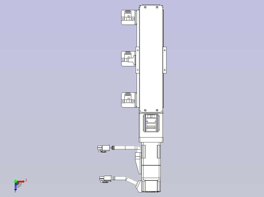 kk50-200A1-F0带MSMD5A2G1B电机俯视图
