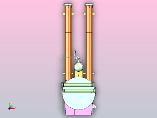 组装水浴气体加热器前视缩略图