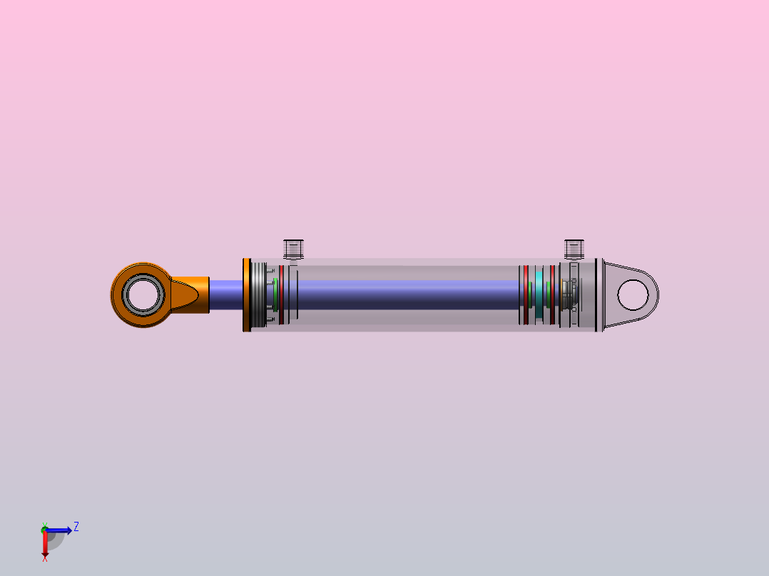 塑料注射成型机液压系统（SW+CAD+说明书）主视图