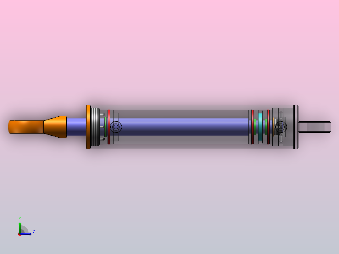 塑料注射成型机液压系统（SW+CAD+说明书）左视图