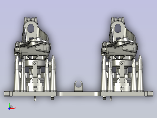 转向节反面左右对称通用夹具前视缩略图