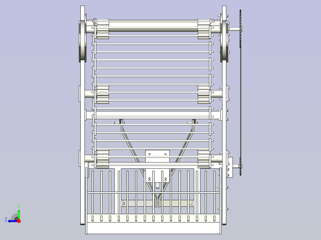 甘薯收获机右视图