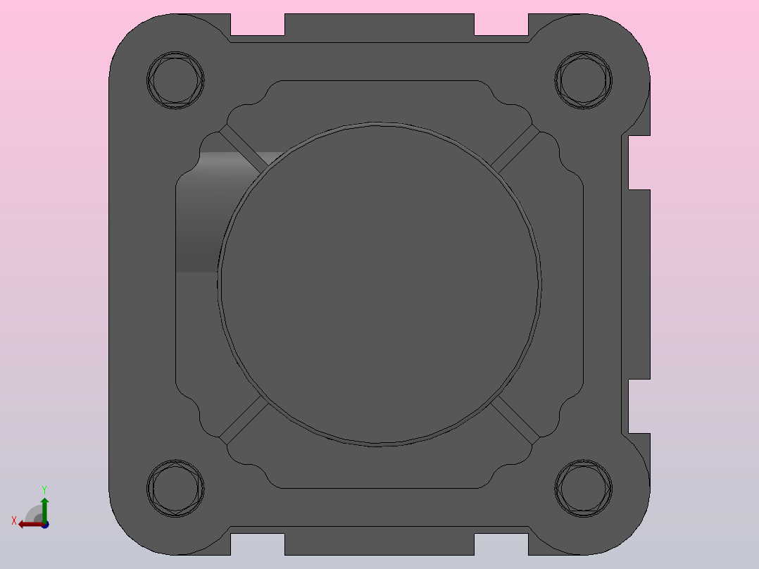 SE标准复动型气缸SE 63×150-S后视图