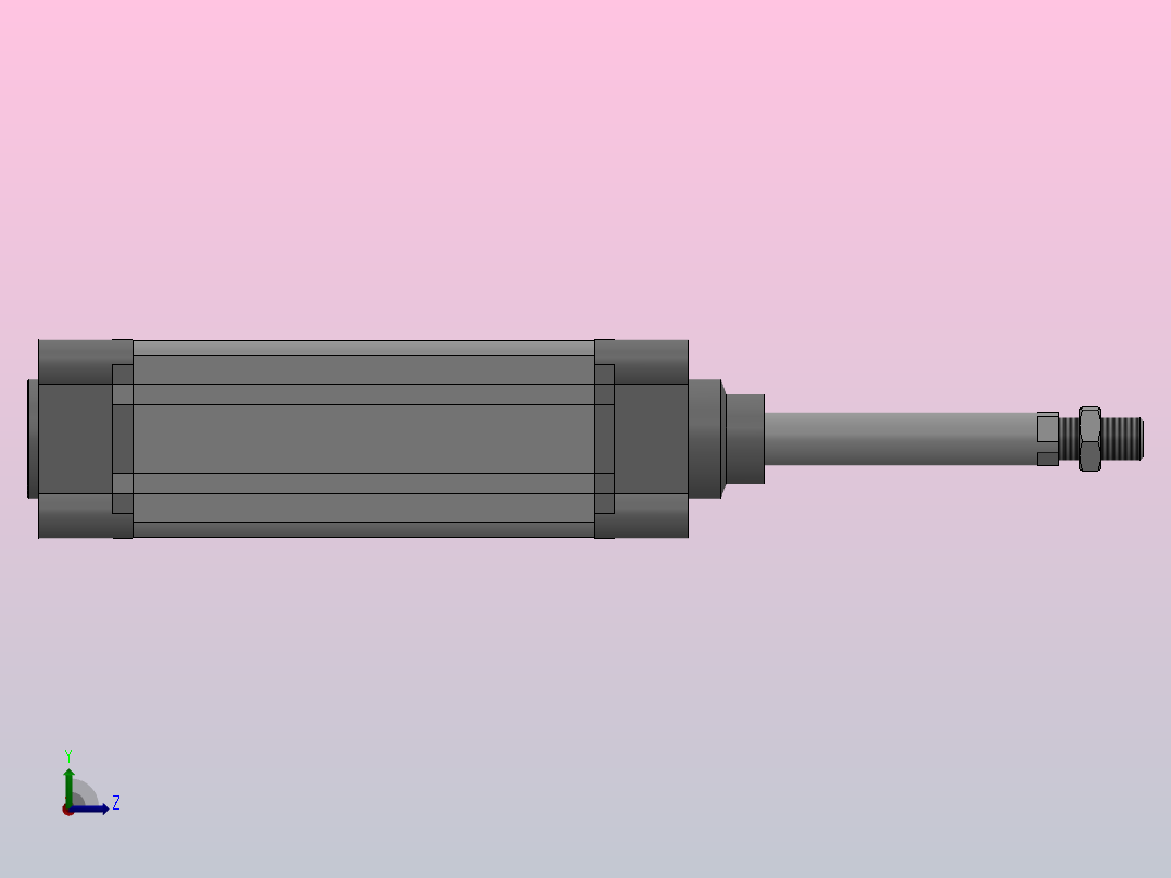 SE标准复动型气缸SE 63×150-S左视图