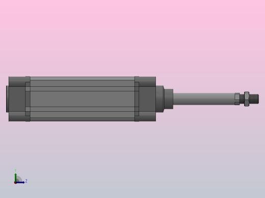 SE标准复动型气缸SE 63×150-S左视缩略图