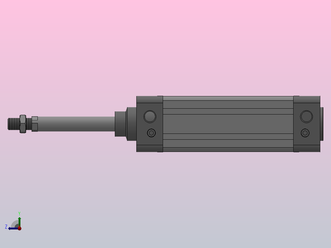 SE标准复动型气缸SE 63×150-S右视图