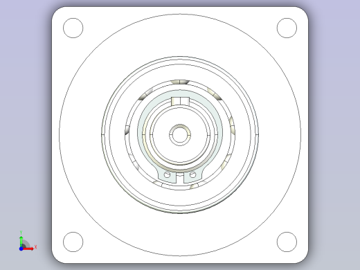 80尺寸伺服电机行星齿轮箱前视缩略图