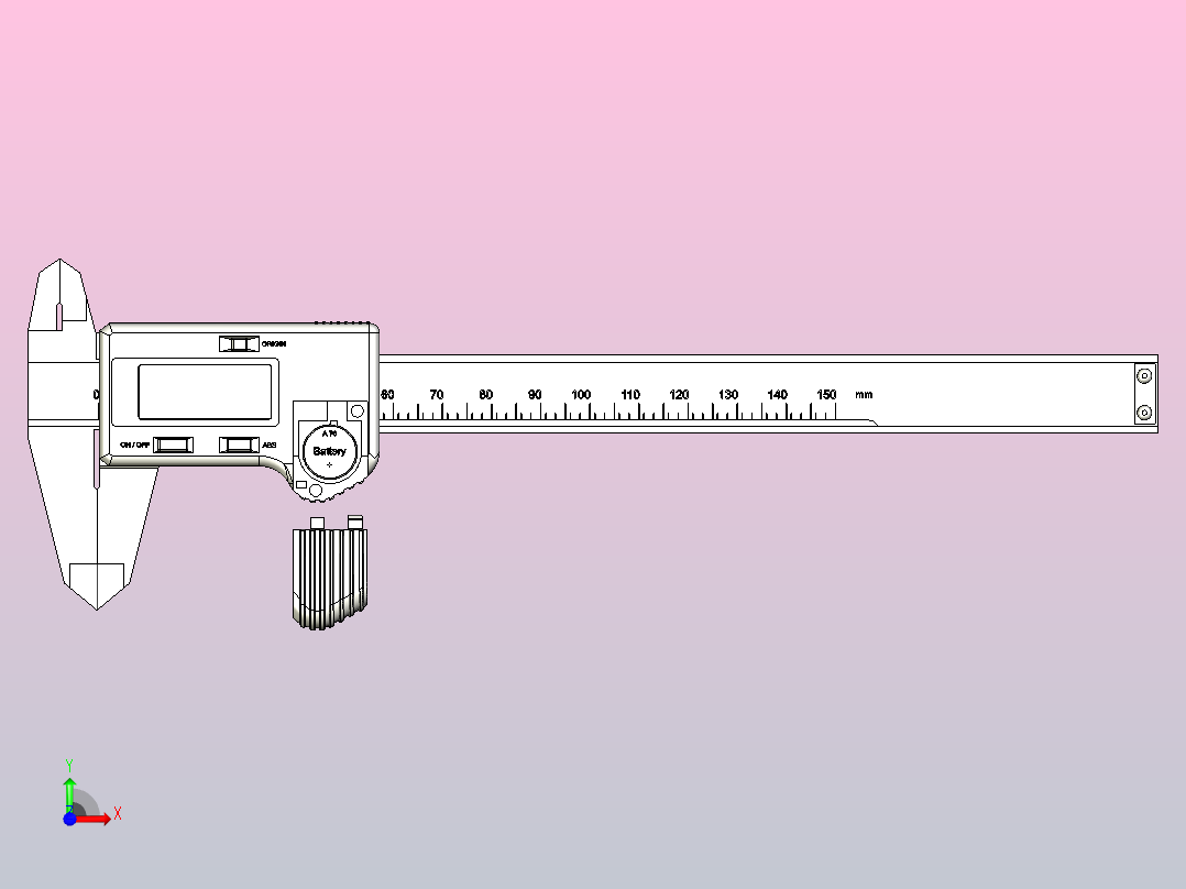 各种系列卡尺模型 (8)前视图