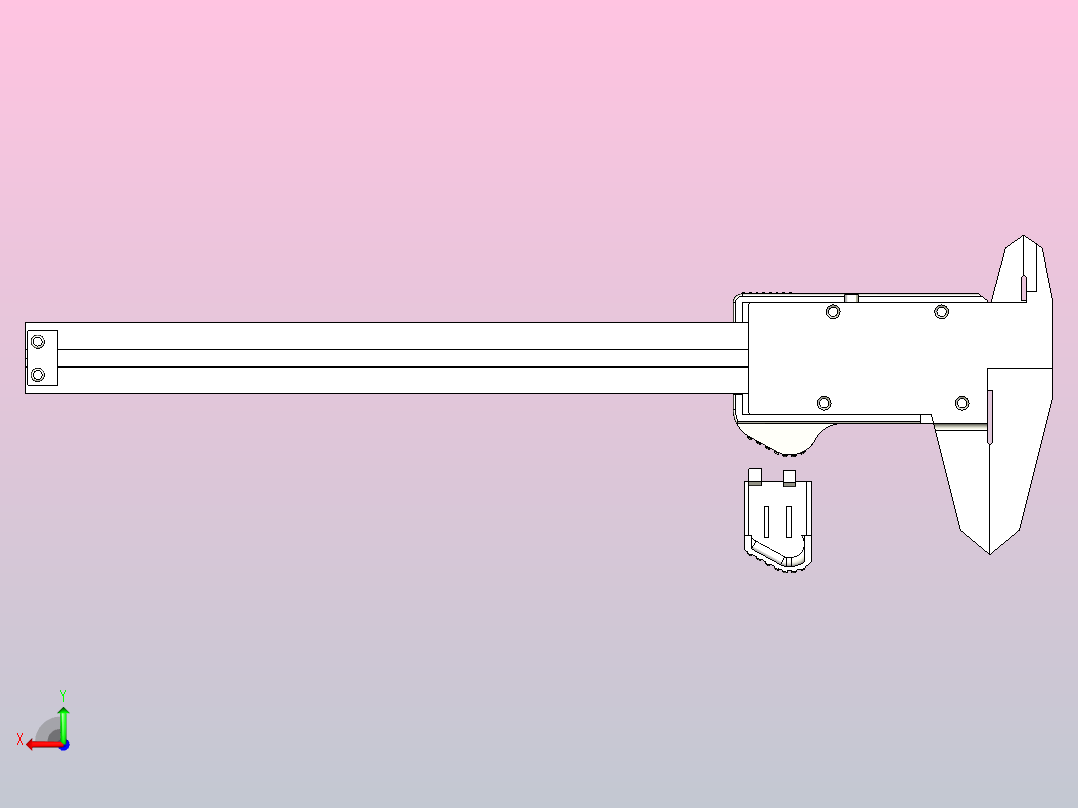 各种系列卡尺模型 (8)后视图