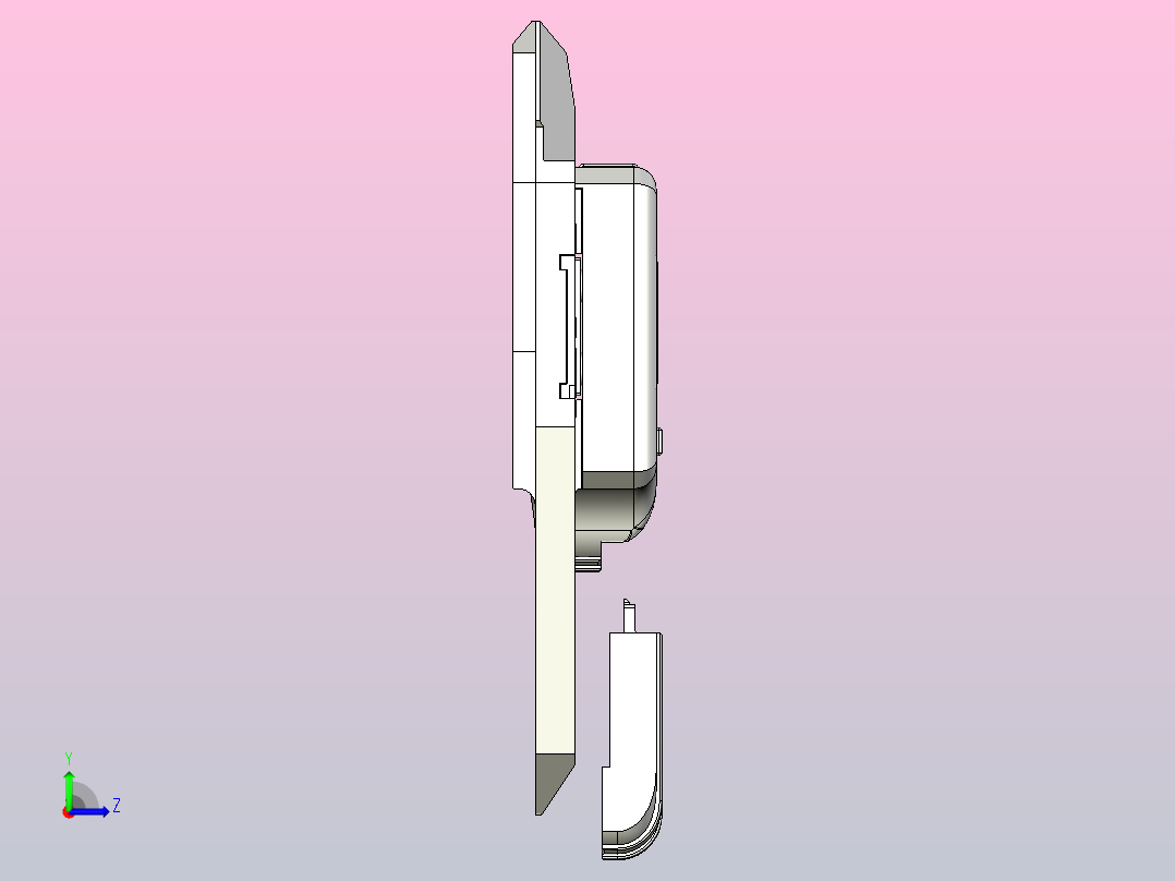 各种系列卡尺模型 (8)左视图