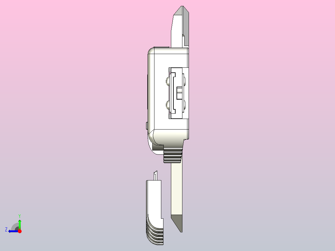 各种系列卡尺模型 (8)右视图