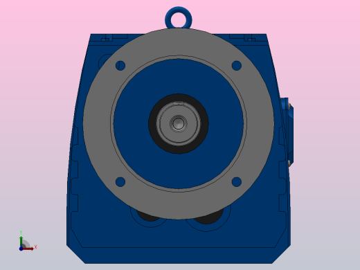 RF107法兰轴伸式安装斜齿轮减速机RF107-Y5.5-4P-132S-M1-0°-Φ350前视缩略图