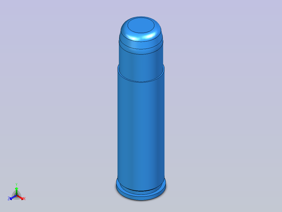 500 Magnum 仿真弹正等轴测图