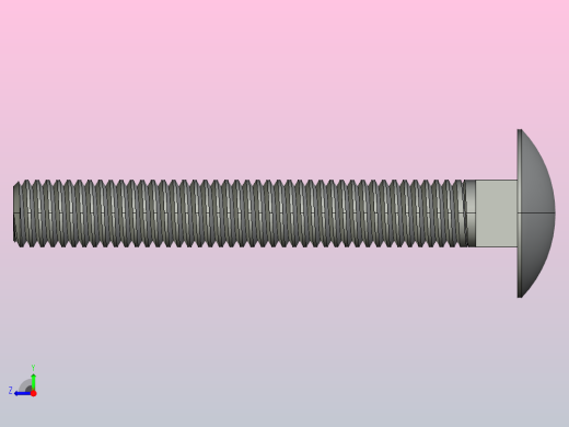 M8X60mm毫米DIN603螺栓右视缩略图