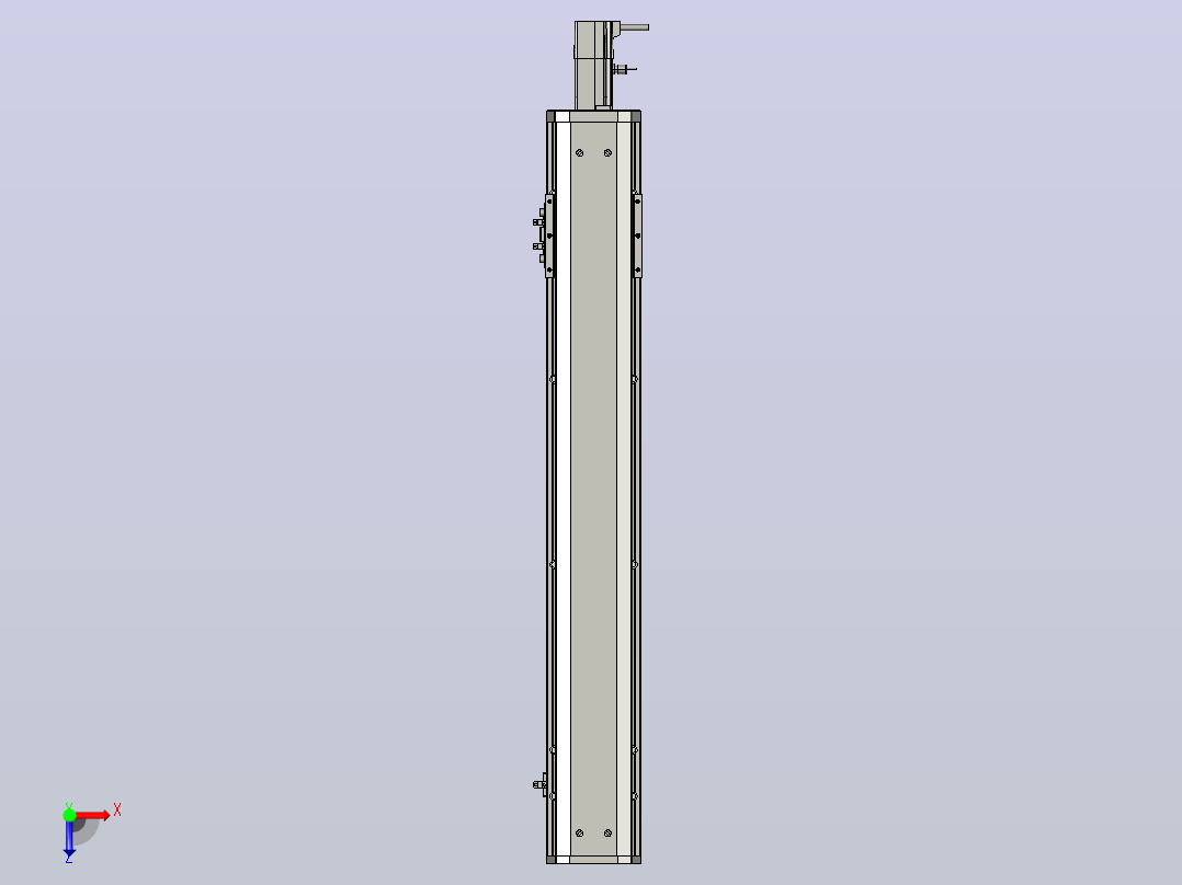 SYS12-BC-550-100W滚珠花健、支撑座、滚珠丝杠、交叉导轨、直线模组.STEP俯视图