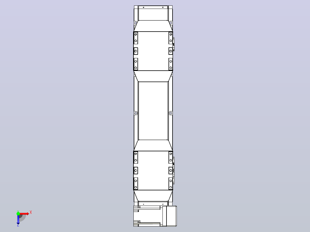 皮带直线轴双滑块型TPA-GCBS-150-P80-L100-RU-M75-N3俯视图