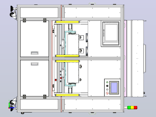 Appearance testing equipment注塑件外观检测设备3D图纸 x_t格式左视缩略图