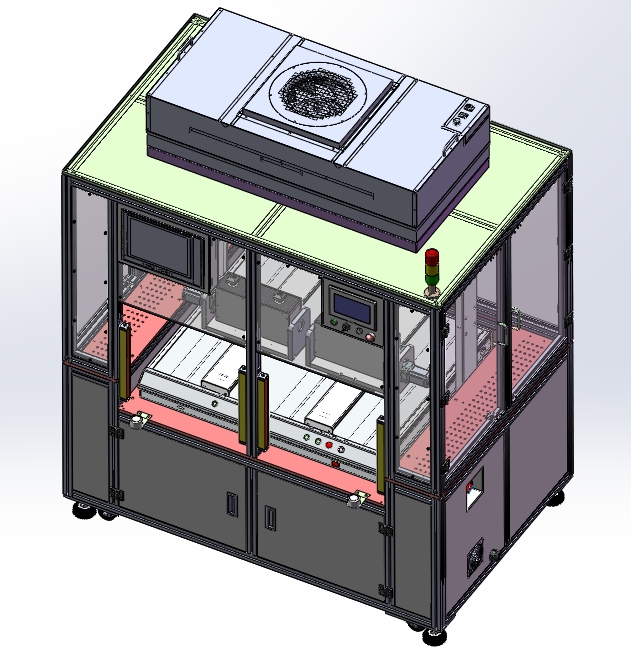 Appearance testing equipment注塑件外观检测设备3D图纸 x_t格式
