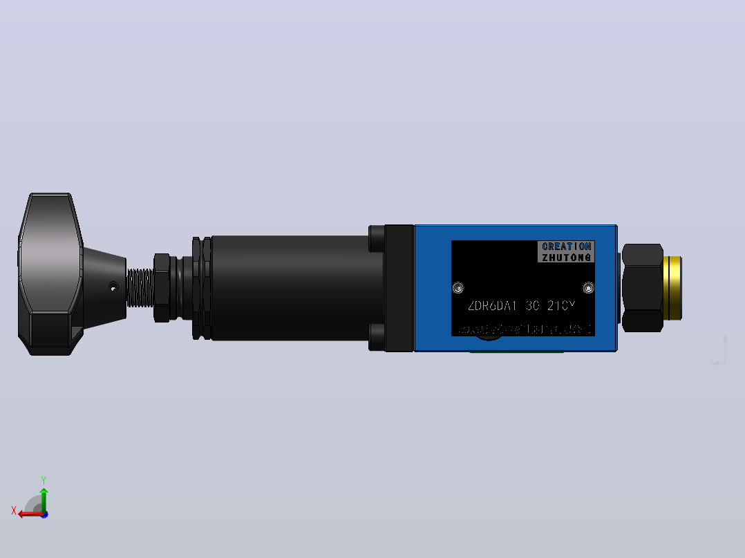 ZDR6D-A 叠加式直动减压阀后视图