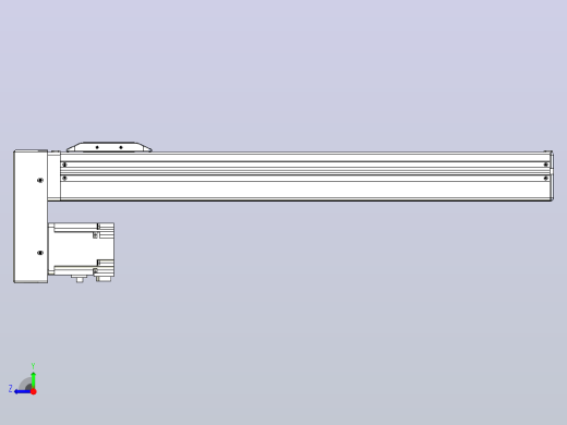 滚珠丝杠直线轴带导轨全封闭TPA-HCR-65S-1610C-L450-MP-Y-P20-N3右视缩略图