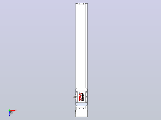 滚珠丝杠直线轴带导轨全封闭TPA-HCR-65S-1610C-L450-MP-Y-P20-N3俯视缩略图
