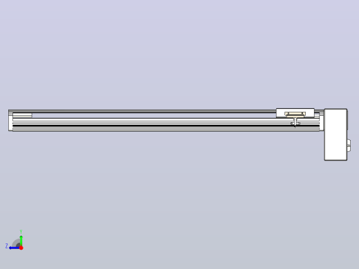 皮带直线轴半封闭可选导轨TPA-HNB-105D-90-L700-LP-C-P20-N3右视缩略图