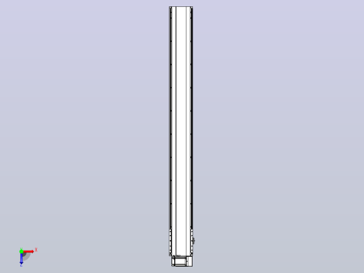 皮带直线轴半封闭可选导轨TPA-HNB-202D-140-L1800-RU-C-P75-N3俯视缩略图