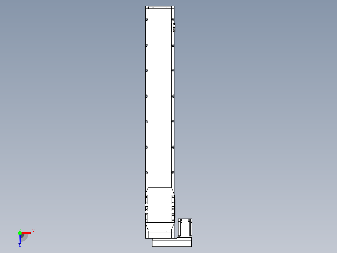滚珠丝杠直线轴内置导轨TPA-GCR-170-2510C-L1050-ML-M75-N3俯视图