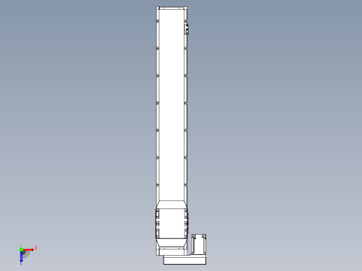 滚珠丝杠直线轴内置导轨TPA-GCR-170-2510C-L1050-ML-M75-N3俯视缩略图