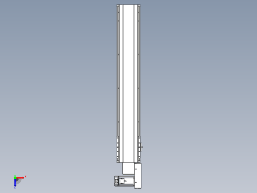 皮带直线轴半封闭可选导轨TPA-HNB-140D-120-L700-MR-C-P40-N3俯视缩略图