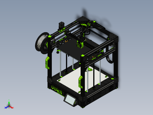 打印机模型hcv-3d-printer-mk1 STP