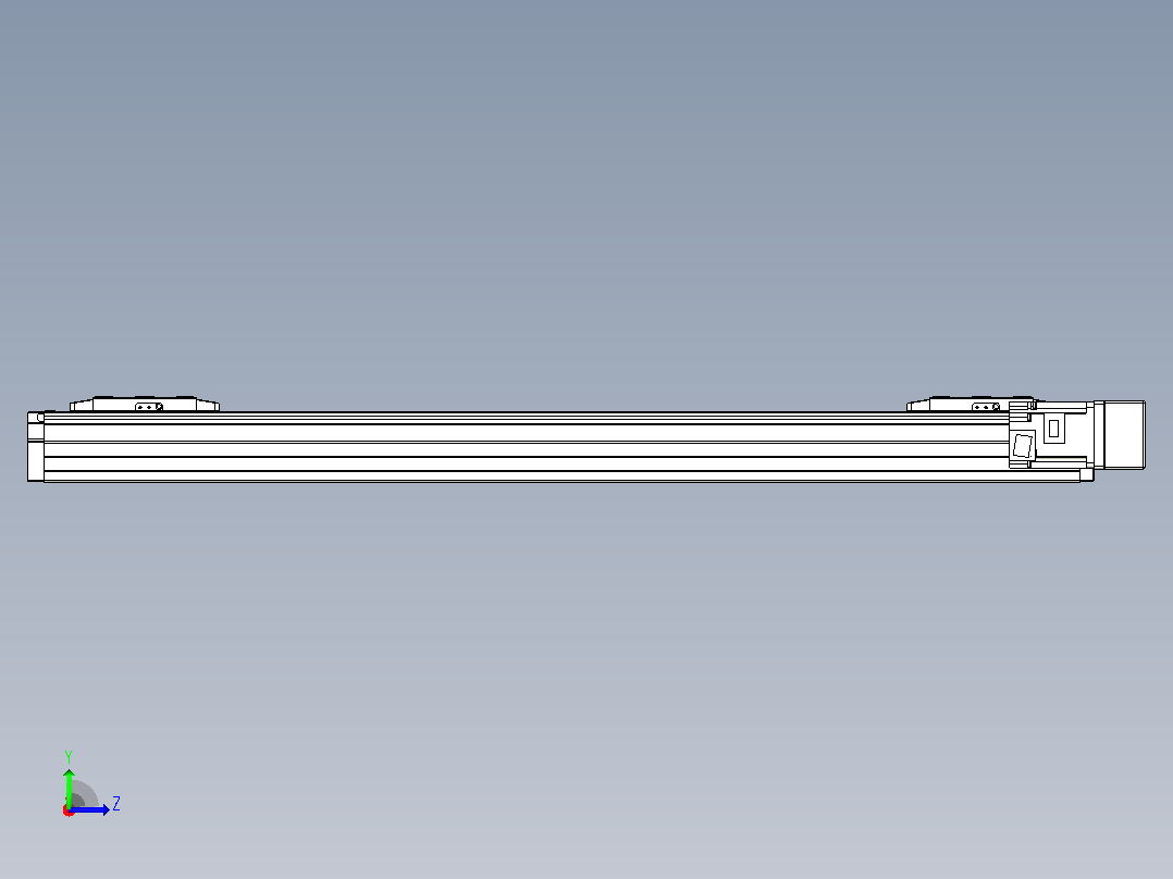 滚珠丝杠线性轴TPA-GCRS-80-1610C-L275-MR-M20-N3左视图
