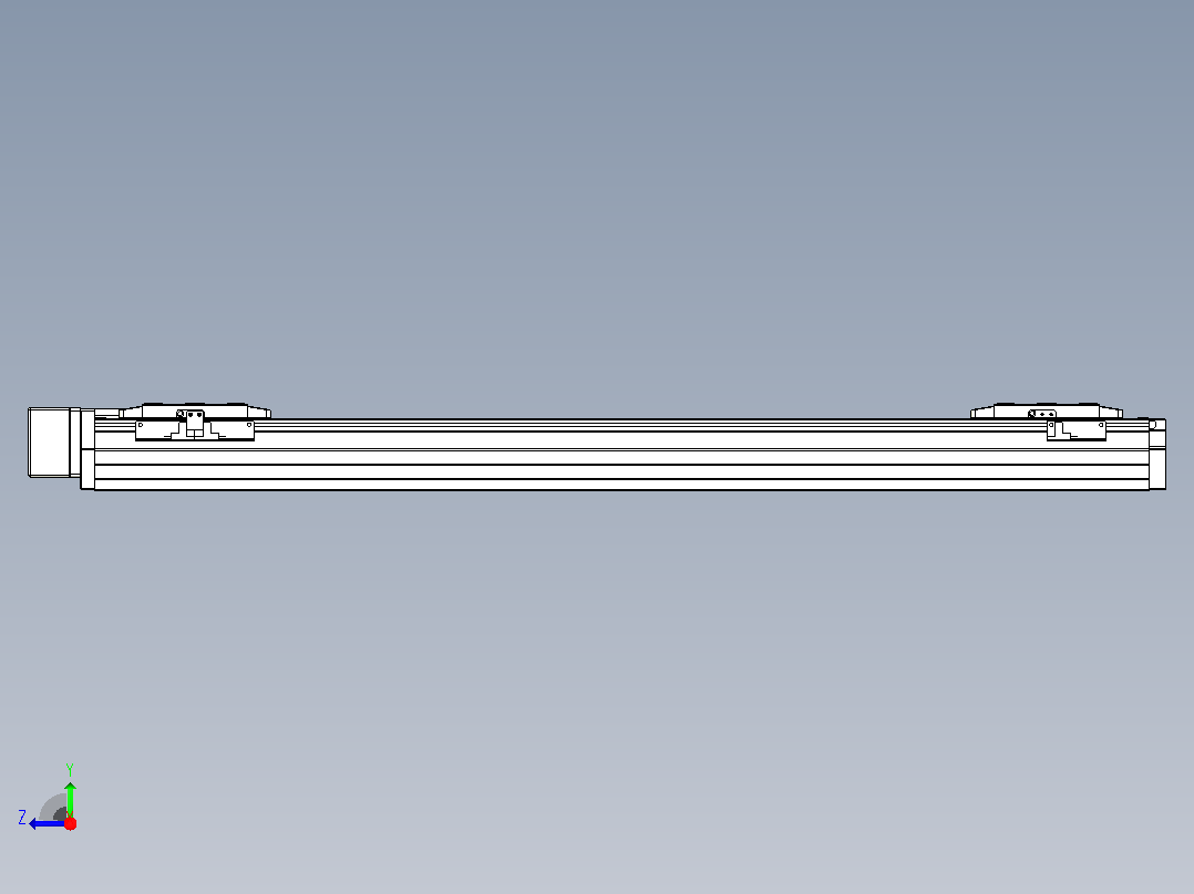 滚珠丝杠线性轴TPA-GCRS-80-1610C-L275-MR-M20-N3右视图