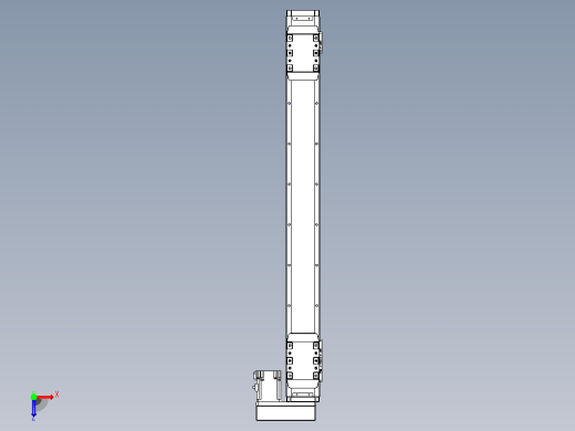 滚珠丝杠线性轴TPA-GCRS-80-1610C-L275-MR-M20-N3俯视缩略图