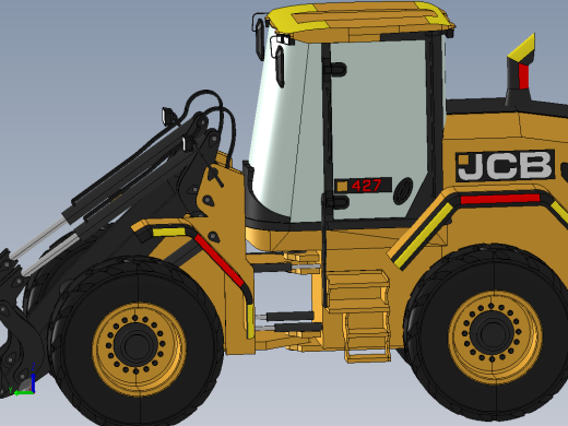 JCB反铲装载机主视缩略图