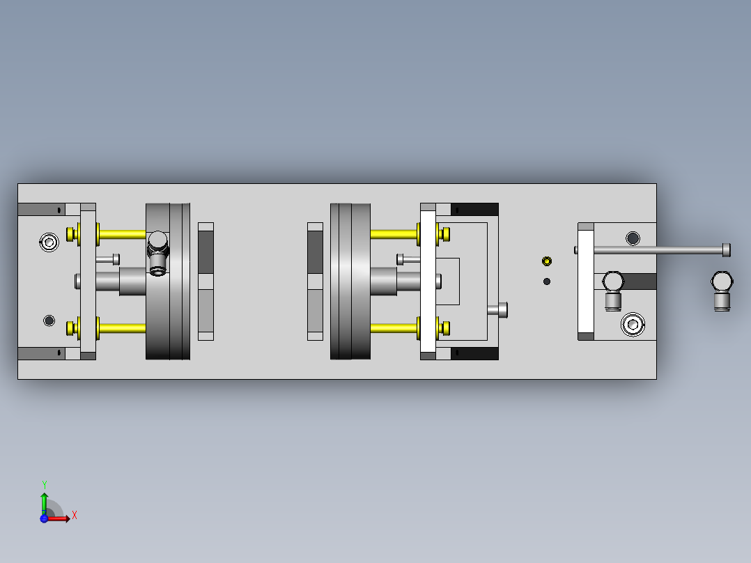 圆管密封测试器俯视图