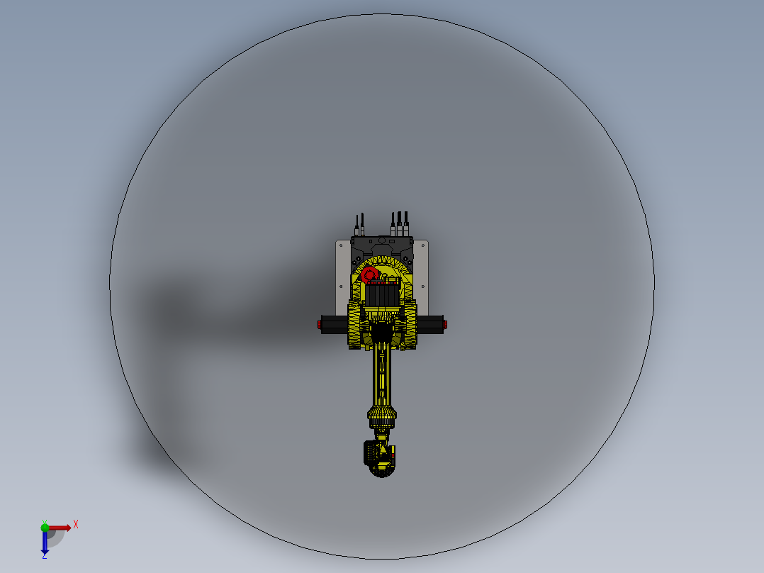 发那科fanuc m900ib 360kg 2 65m俯视图